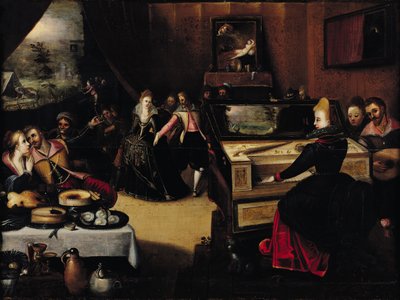 The Prodigal Son with the Courtesans or, Interior Scene by Pieter Jansz. Pourbus